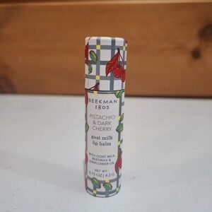 Beekman 1802 Goat Milk Lip Balm Pistachio Dark Cherry 0.15 Oz 840408193986 New